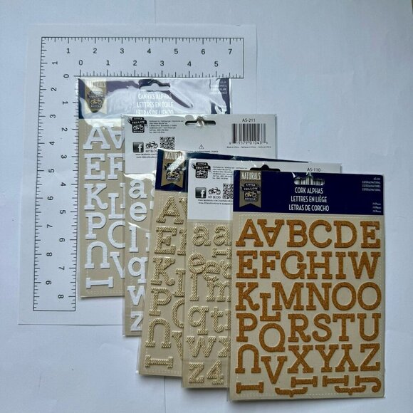 Scrapbooking Embellishments Cork Canvas Burlap New Lot Of 32 Packs - Picture 14 of 16